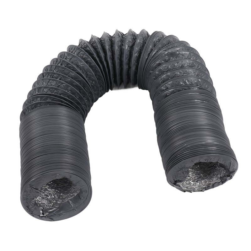 Flexible Aluminum Ducting Duct 1m Length with Clamp for Ventilation