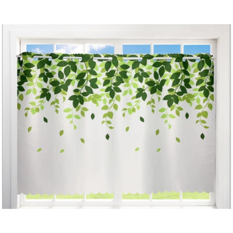 SAWABIYA Cafe Curtain, Image Shielding Curtain, For Small Windows, Curtain,