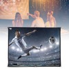 4:3 Thickened 100% Polyester Portable Foldable White Soft Projector Screen