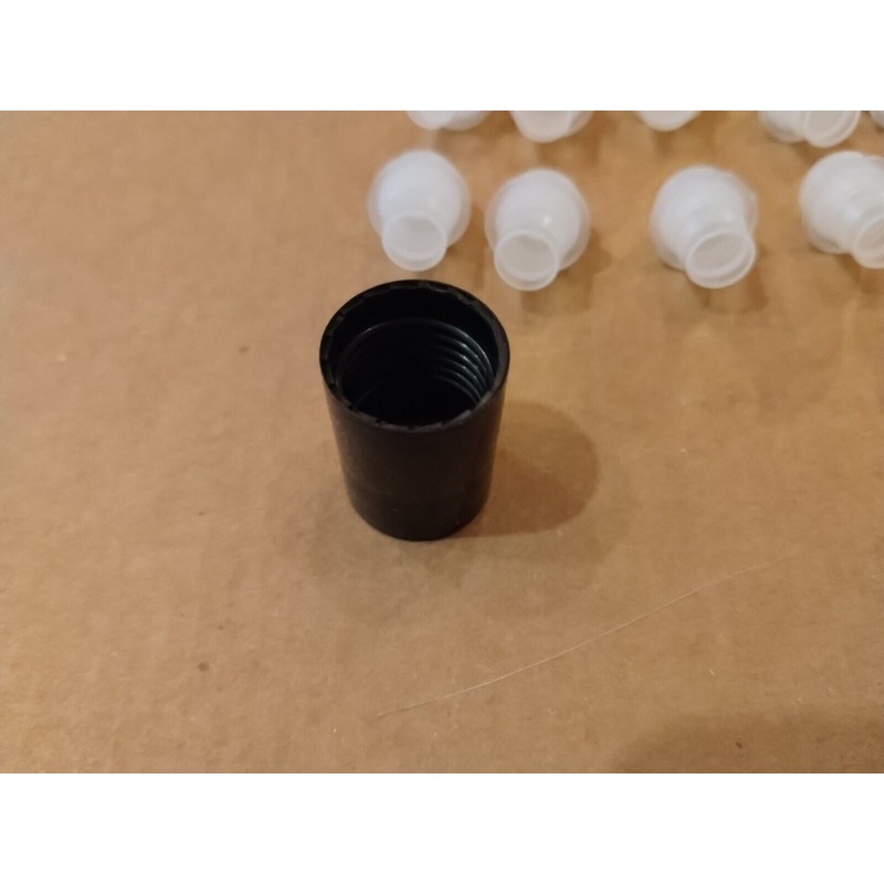 12- 1/3 oz. Roll-on Bottle Black Caps And Plastic Ball