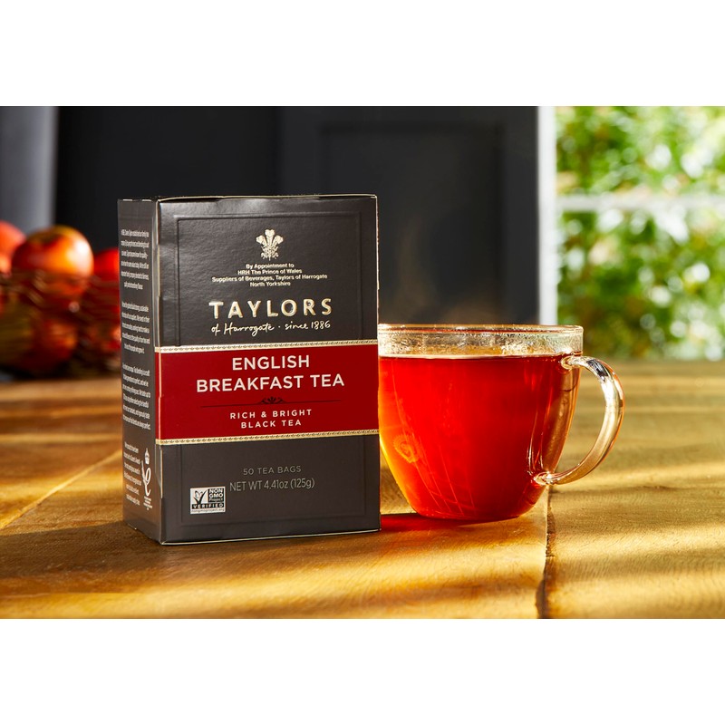 Taylors of Harrogate English Breakfast, Black Tea, Pillow Tea Bags,