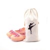 Zerodeko 2pcs Womens Pointe Shoe Bag Drawstring Shoe Bags for