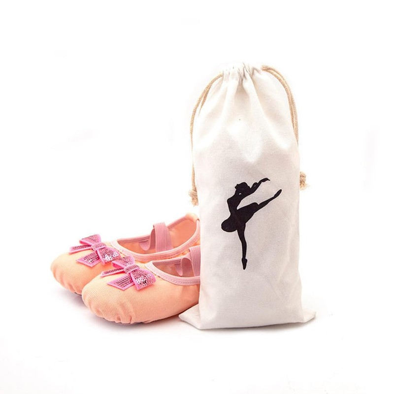 Zerodeko 2pcs Womens Pointe Shoe Bag Drawstring Shoe Bags for