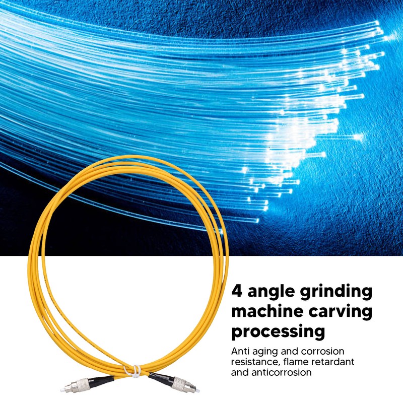 5PCS Optical Fiber Extension Cable UPC/FC to UPC/FC Halogen Free
