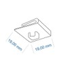 Pack of 100 Ceiling Clips for Grid Ceilings / Odenwald