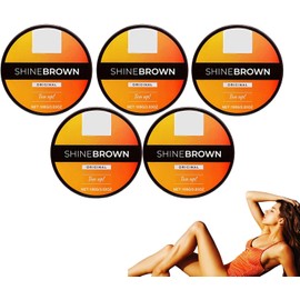 Crema potenciadora del bronceado oscuro con bronceador – Crema bronceadora intensiva con aceite de zanahoria y manteca de karité – Manteca bronceadora natural con bronceador, 100 g de (5 cajas)