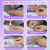 7Pack Nano Tape Bubble Kit for Kids with Purple Box