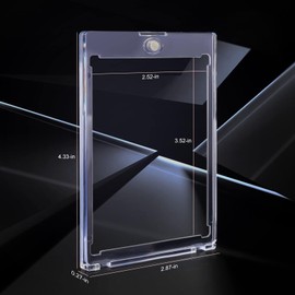 Mlikero 5 Magnetic Card Holder for Trading Cards, 35PT Trading Card Sleeves Hard Card Sleeves Trading Card Holder Fit for MTG Cards, Standard Cards, Football Cards, Sports Cards