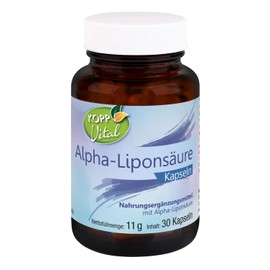 KOPP Vital® Alpha-Liponsäure | 30 Kapseln | 11 g | Premiumqualität | Nahrungsergänzungsmittel | Fettsäure