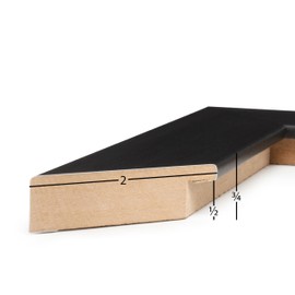 Frame USA 16x20 Picture Frame, Black, Colori Large Series, Wall Hanging Frame with High Clarity Plexiglass