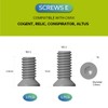 CIVIVI Stainless Steel Pocket Clip Screws CA-12B (Black)