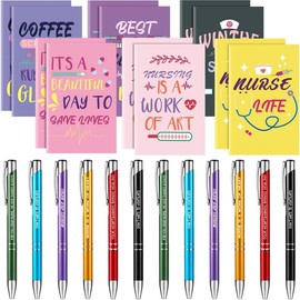 24Pcs Christian Gifts with 12 Motivational Quote Pens and 12 Bible Journal Christian Writing Pens Inspirational Ballpoint Pens Religious Notebooks with Bible Verse Bible Supplies, Gifts for Women  Student Teacher, First Holy Communion Gift, Mother's Day:_Life