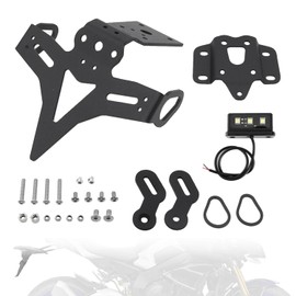 Motorcycle License Plate Holder for Yamaha MT-07 2018-2023/MT-07 2014-on/FZ-07 2018-2023/FZ-07 2014-on Motorcycle License Plate Holder with Rear Light Modification Accessories Motorcycles