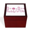 CafePress Daddys Girl Memory Keepsake Jewelry Box, 5"x5"x3.75"