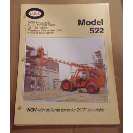 Lull Fork Lift Truck Brochure - Lull -522 - Telescopic Handler - 1989  6 PAGE FOLDOUT