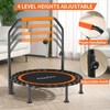 40"/48" Foldable Mini Trampoline Load 450lbs,Portable Exercise Rebounder Trampoline with