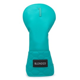 Golf Club Headcover Overflow Blue Wood Cover Driver Fairway Wood Utility Hybrid Headcover with Number Tag