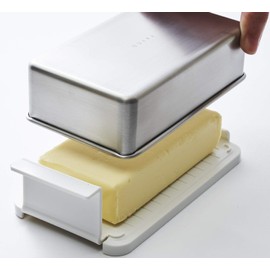 Yoshikawa EATOCO AS0043 Butter Case, Stainless Steel, Made in Japan