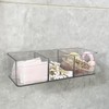 Transparent Acrylic Make-up Organizer Box, 3 Compartments, Ideal for the