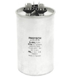 43-101665-29 -Weather King OEM Round Replacement Dual Run Capacitor 80 + 5 UF/MFD 370 Volt
