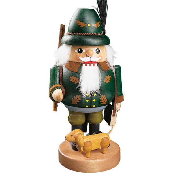 Nutcracker Erzgebirge Richard Glässer Seiffen, Forester with Dachshund, 12689
