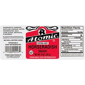 Atomic Horseradish - Extra Hot - "8 Pack" - 6 Oz Jars - 48 Ozs