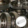 sourcing map 5Pcs Round Ended Feather Key, 3x3x12mm Stainless Steel