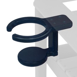 Poly Cup Holder for Adirondack Chairs – Weatherproof, Durable Drink Holder for Resin or Plastic Outdoor Furniture –Navyblue