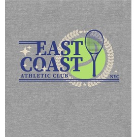 East Coast Athletic Club NYC Women's Heather Gray Crop Tee-Small