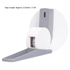 Wall Mounted Altimeter, 220 Cm Stadiometer Growth Ruler Stature Roll Meter with Wall Plate ABS Compact Tape Measure Measuring Device