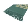 Urban CoCo Women's Embroidered Oversize Tassel Shawl Scarf (#2-Dark Green)
