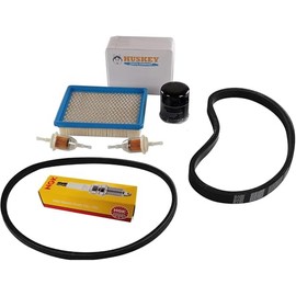 Huskey Golf Cart Tune Up Kit for Club Car DS 1997-2004 Gas Model with FE290 Kawasaki Motor, Incl. Air Filter (Flat), Oil Filter, NGK Spark Plug, 2X Fuel Filters, Clutch Drive & Starter Generator Belt