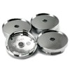Micro Trader Universal Alloy Wheels Centre Hub Caps, 60mm, Silver,