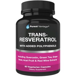 Trans-Resveratrol con polifenoles añadidos 60 cápsulas vegetarianas                                                                                   