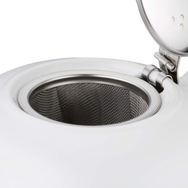 Küchenprofi London Teapot Made of Ceramic with Filter Insert Dishwasher Safe Heat Retention Capacity for Long-Lasting Tea Enjoyment Teapot with Strainer Insert 8 Cups 1.5 L