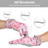 Passgo Gardening Gloves, Breathable Leather Garden Gloves, Puncture-Resistant Work Gloves