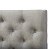 Baxton Studio Viviana Tufted Queen Panel Headboard in Gray
