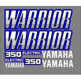 Factory Efx Blue & Gray Warrior 350 Stock Style Full Graphic Kit Decals Stickers 87-04 Atv