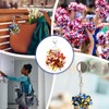 MECCANIXITY 20 Pcs Cheer Pom Pom Keychain, Cheerleading Gift Charm