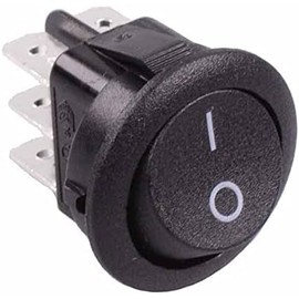 On-On Round Rocker Switch DPDT 10A Hobby DIY Electronics