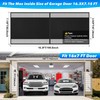 Privacy Garage Door Screen Blackout for 2 Car Garage-16x7FT Magnetic