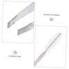 TOVINANNA Eyebrow Shaper Tool with Precision Tweezers and Brush Stainless