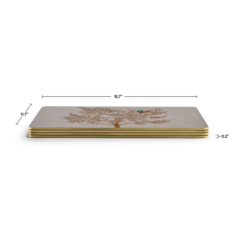 Pimpernel Sara Miller Chelsea Placemats - Set of 4 Cork-Backed