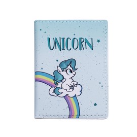 Suillty Cute Unicorn Waterproof Leather Passport Holder Cover Card Case Travel Wallet for Women Men Travelers