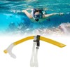 Swimming Snorkel Reduced Drag Silicone Swimming Breathing Tube with Adjustable