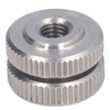 Knurled Thumb Nut 304 Stainless Steel Knurled Flat Head Through