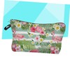 NOLITOY Flamingo Flower Design Toiletry Bag Makeup Bag Travel Pouch