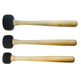 Stick or Mallet for Singing Bowl Crystal Bowl, Wood with soft grey Felt (Small)