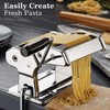 Pasta Maker Machine, Manual Pasta Maker with 9 Adjustable Thickness