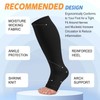 3 Pack Open Toe Compression Socks for Women and Men,